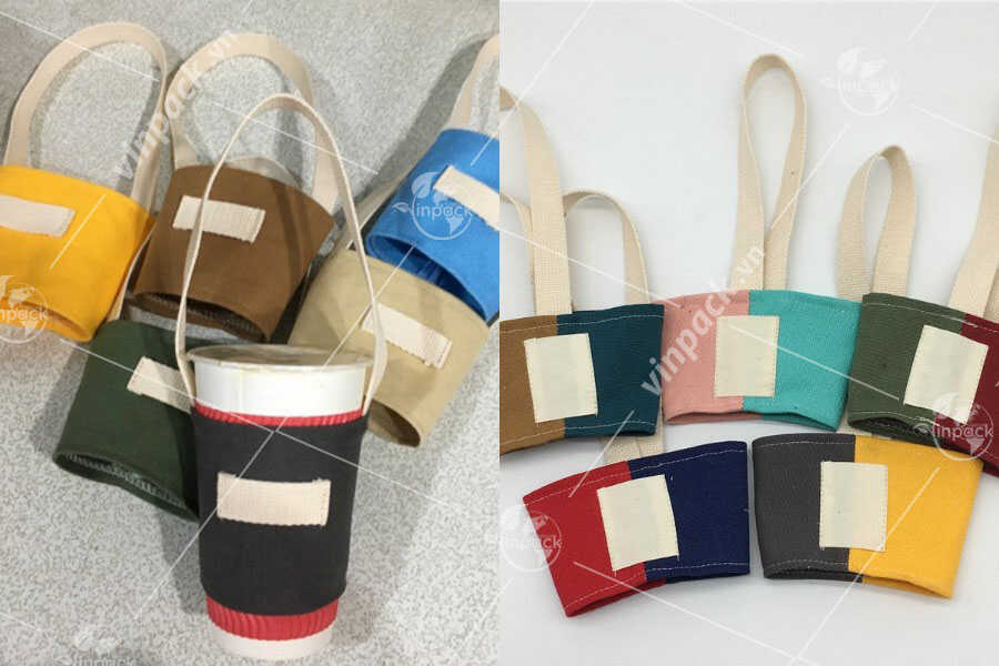 Quai vải canvas đựng ly sản xuất tại Vinpack