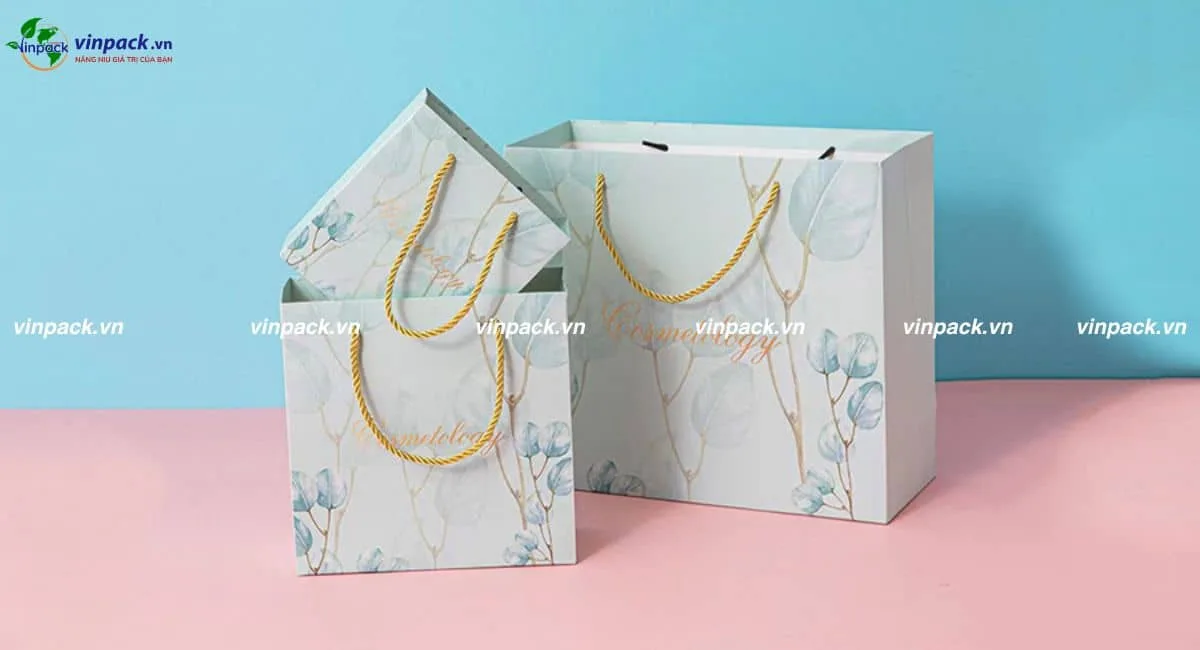 Set túi giấy đựng quà tặng ngày Phụ Nữ