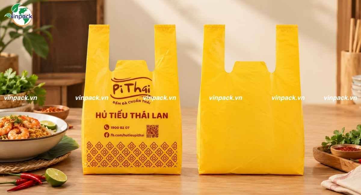 Thành phẩm túi 2 quai tự hủy Pi Thai