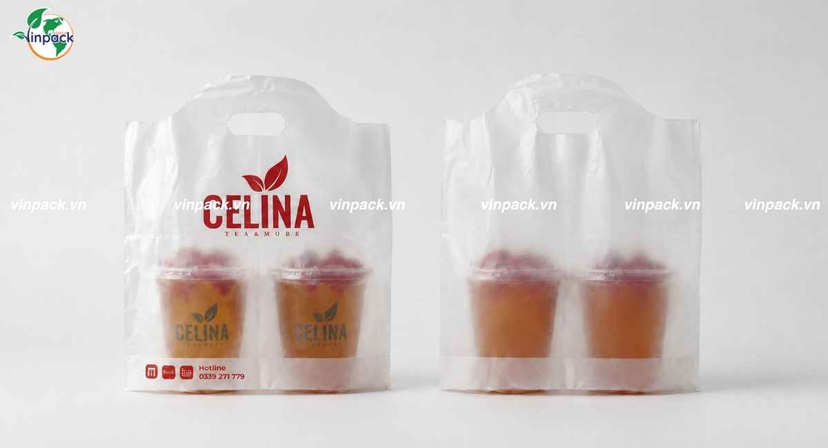 Thành phẩm túi đựng 2 ly Celina Saigon Tea