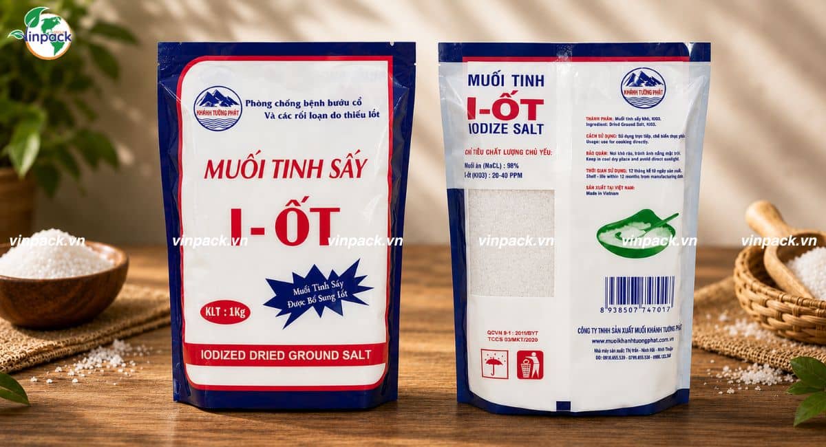 Thành phẩm túi đựng muối Khánh Tường Phát