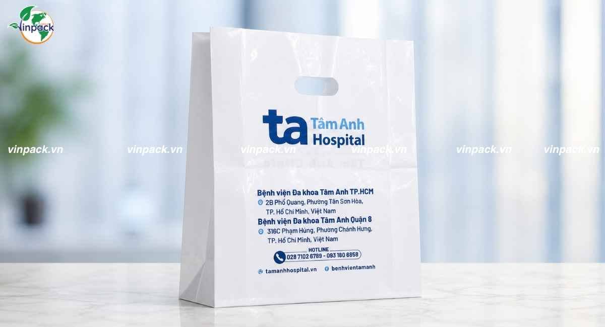 Thành phẩm túi hột xoài bệnh viện Tâm Anh