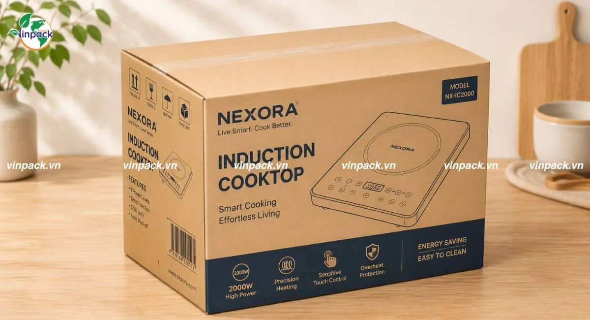Thùng carton đựng dụng cụ nhà bếp