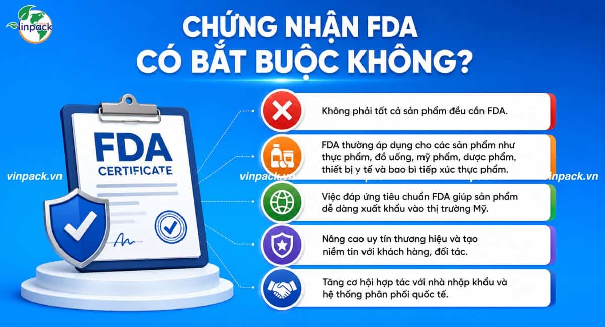 Chứng nhận FDA có bắt buộc không ?