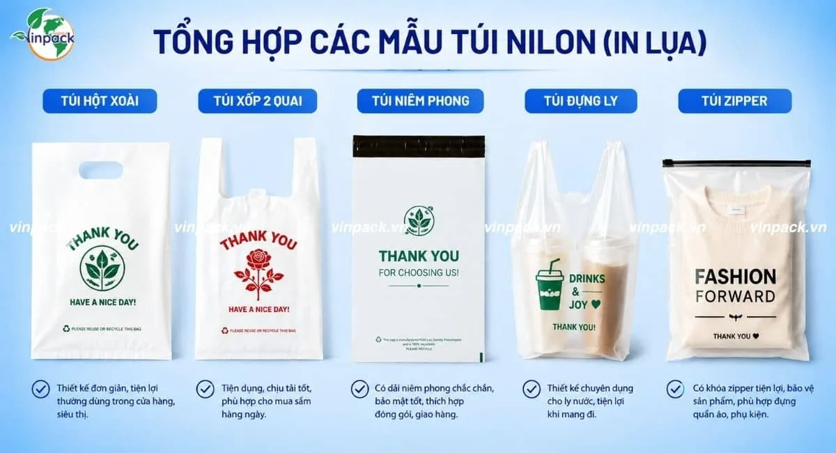Công nghệ in lụa trên túi nilon