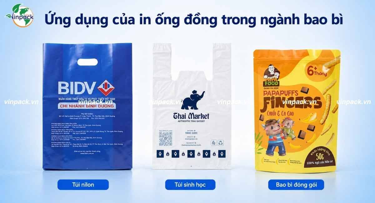 Túi nilon, túi sinh học và bao bì màng ghép đựng bánh in nhiều màu