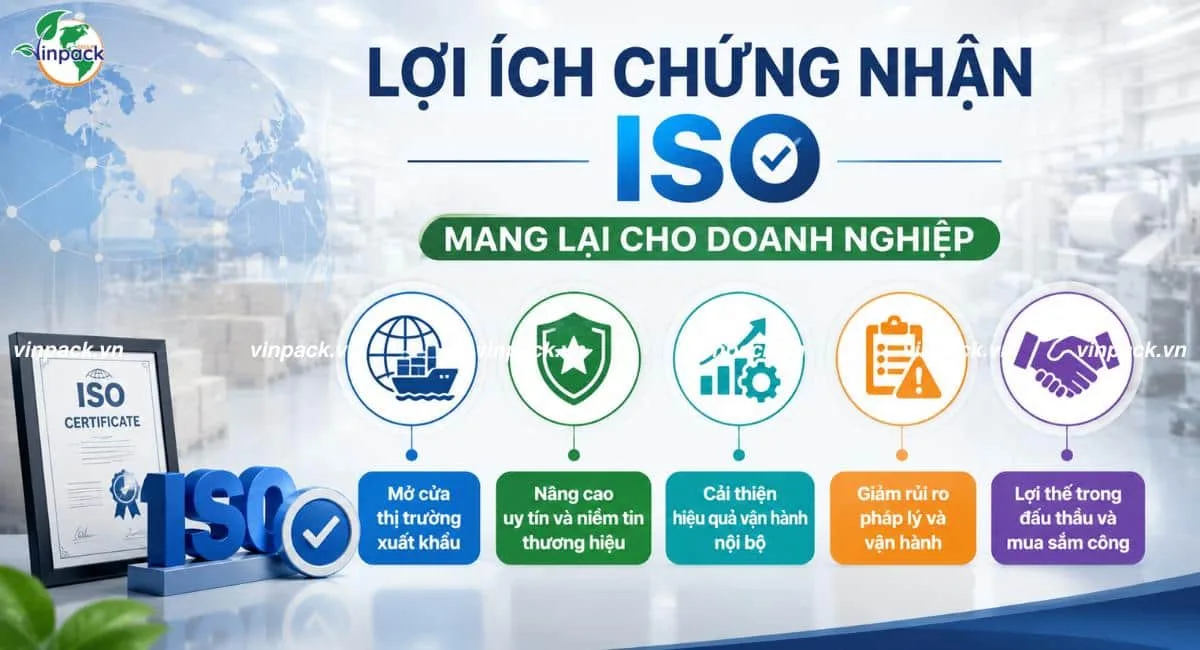 Lợi ích chứng nhận ISO mang lại cho doanh nghiệp