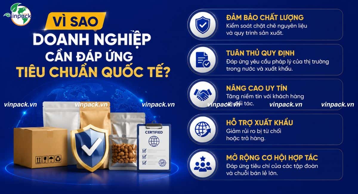 Những lý do doanh nghiệp cần đáp ứng các tiêu chuẩn quốc tế
