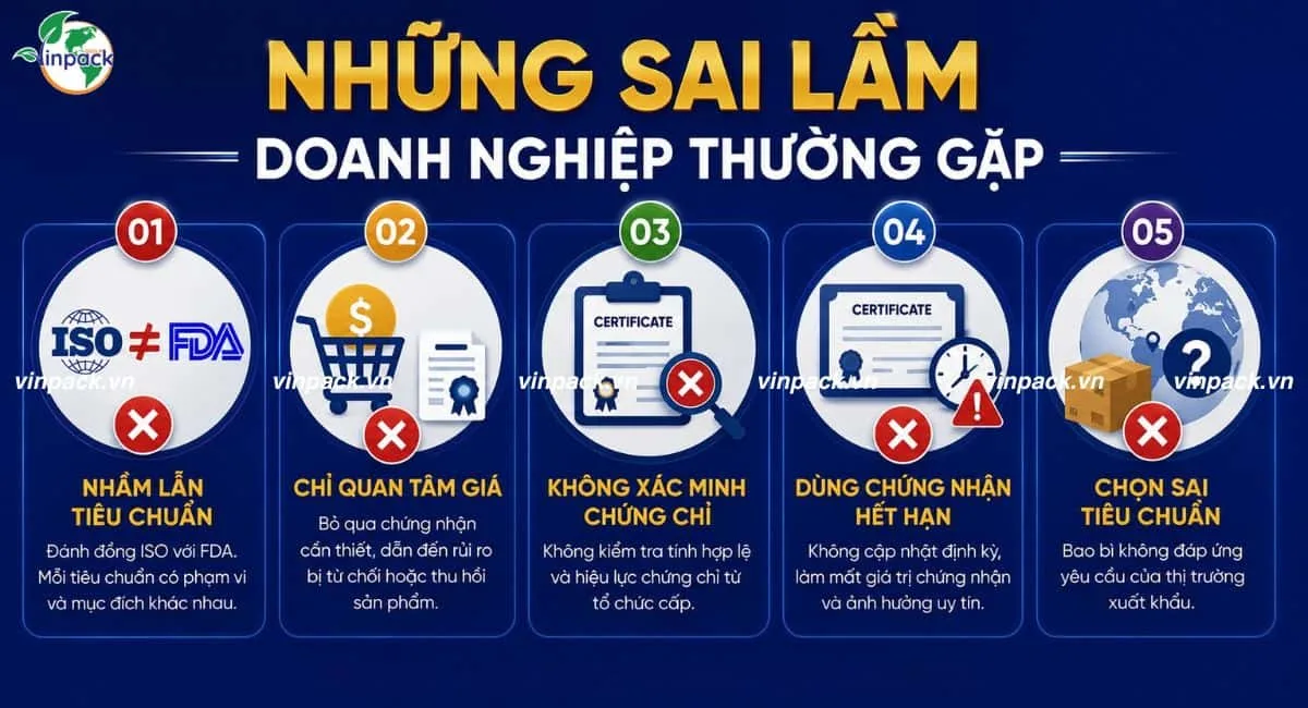 Những sai lầm doanh nghiệp thường gặp về các tiêu chuẩn