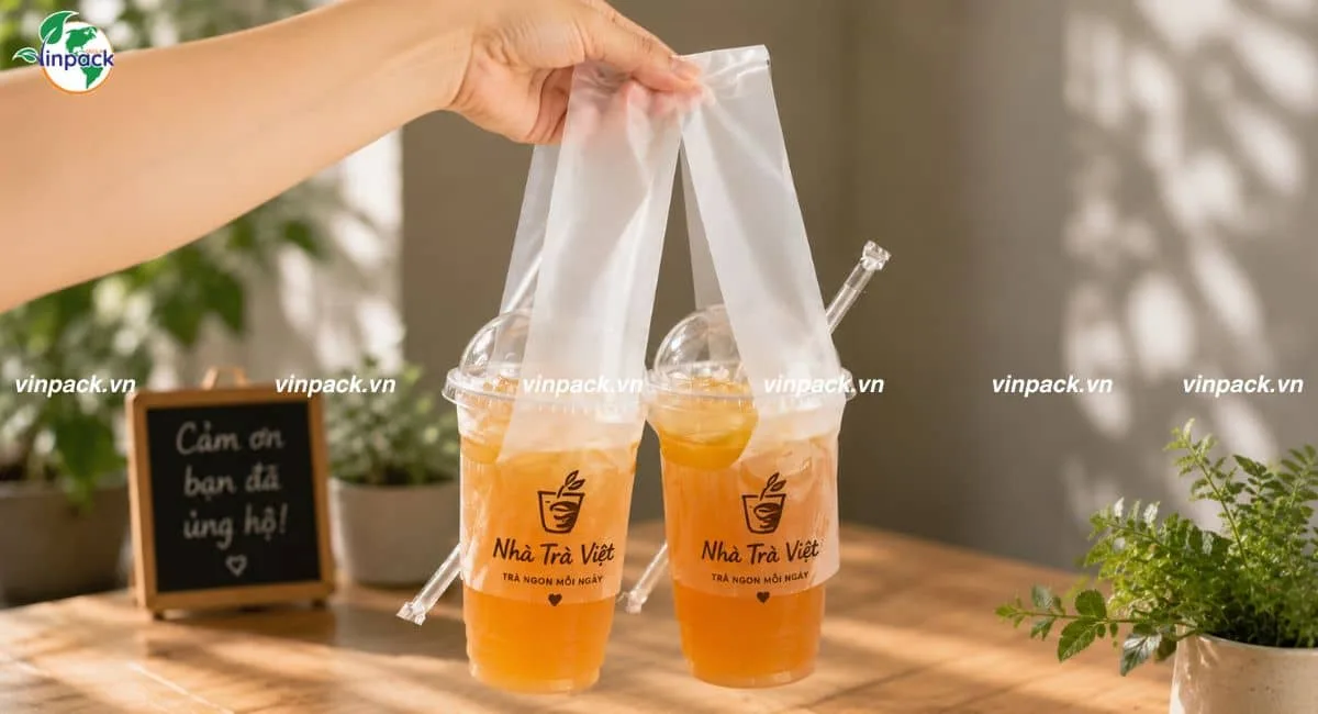 Mẫu túi đựng ly chữ T quai xách chắn chắn