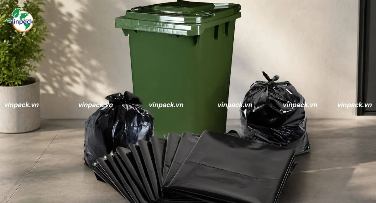Mẫu túi đựng rác cho thùng rác 120 lít