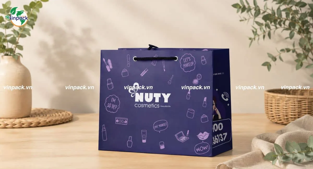 Mẫu túi giấy đựng mỹ phẩm