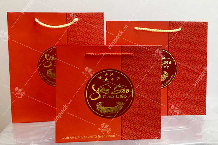 Túi giấy cao cấp đựng yến sào