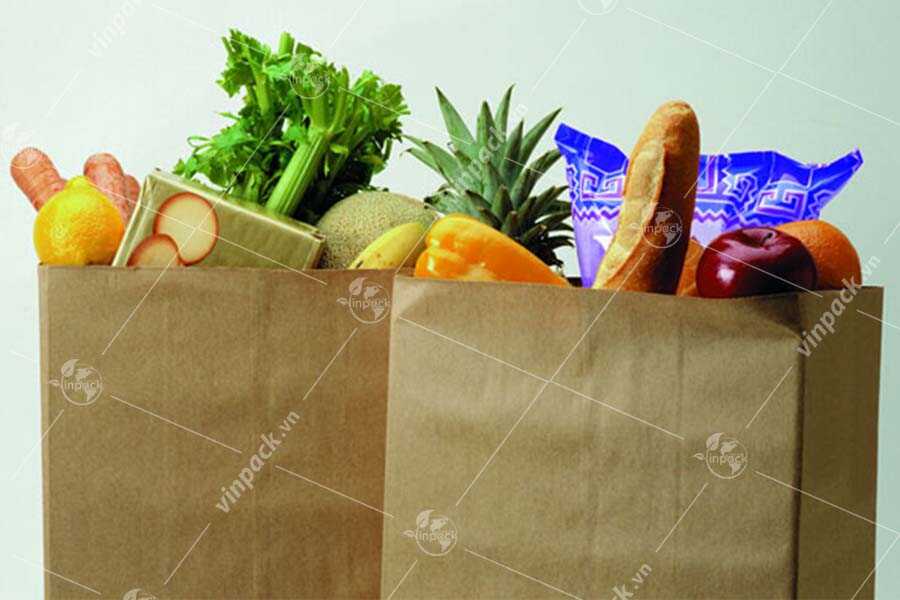Túi giấy đựng hoa quả đựng được nhiều loại hoa quả khác nhau