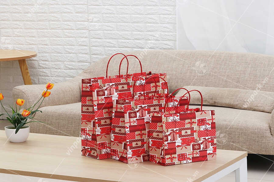 Túi giấy đựng quà ngày của mẹ có nhiều kích thước và màu sắc khác nhau