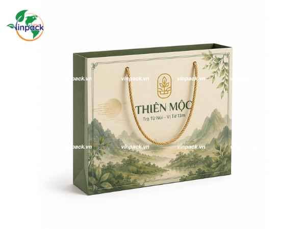 tui-giay-dung-tra-sang-trong Túi giấy đựng trà sang trọng in logo theo yêu cầu doanh nghiệp