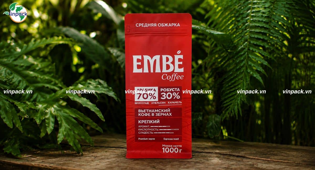 Túi Granti 8 cạnh đựng cà phê EmBé Coffee
