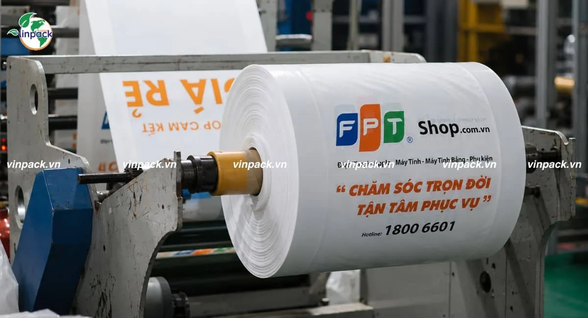 Hình ảnh máy móc sản xuất túi hột xoài tại nhà xưởng của Vinpack