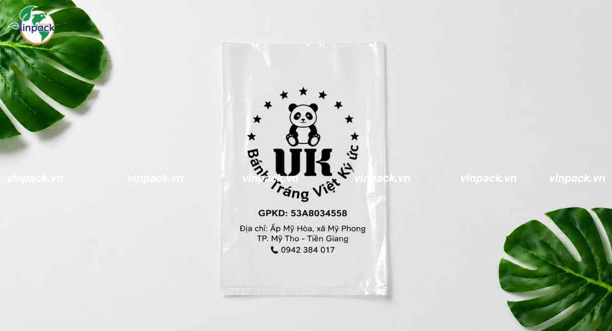 Túi nilon miệng bằng in lụa 1 màu theo yêu cầu