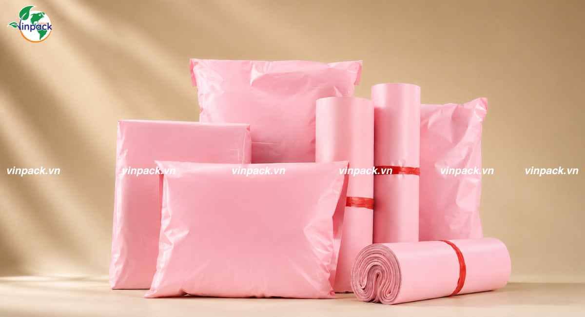 Mẫu túi niêm phong màu hồng