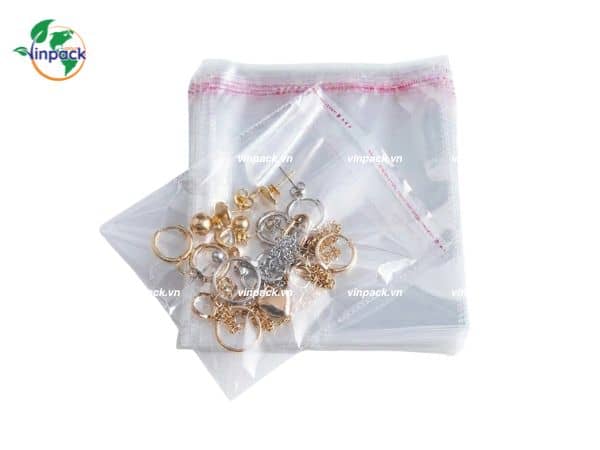 Túi OPP cắt seal nắp băng keo