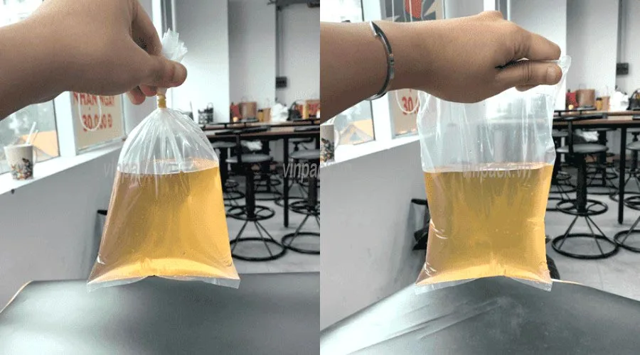 Túi PE đựng nước lèo giúp khâu chứa đựng, đóng gói trở nên tiện lợi hơn