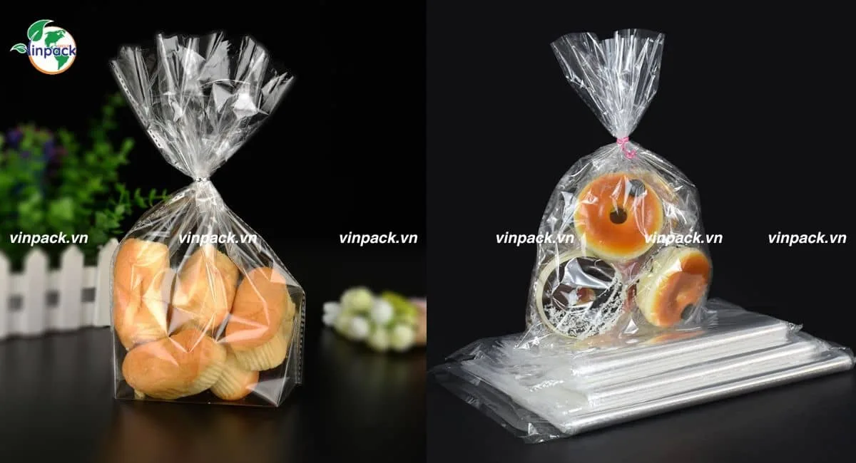 Túi PP miệng bằng đựng bánh mì