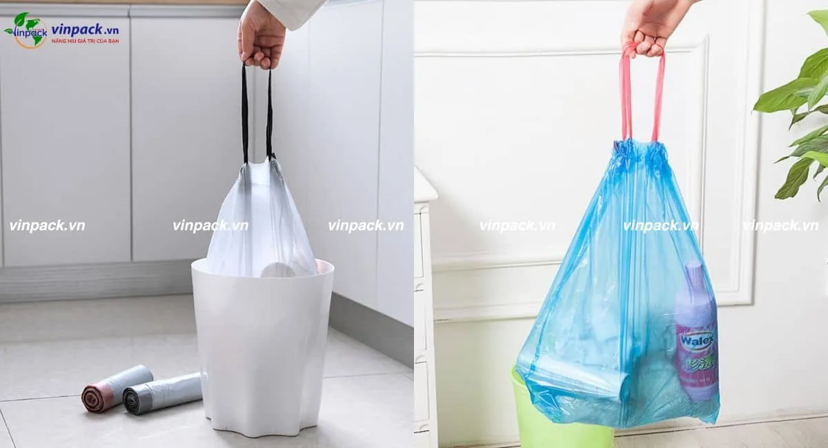 Túi rác dây rút cỡ nhỏ và trung
