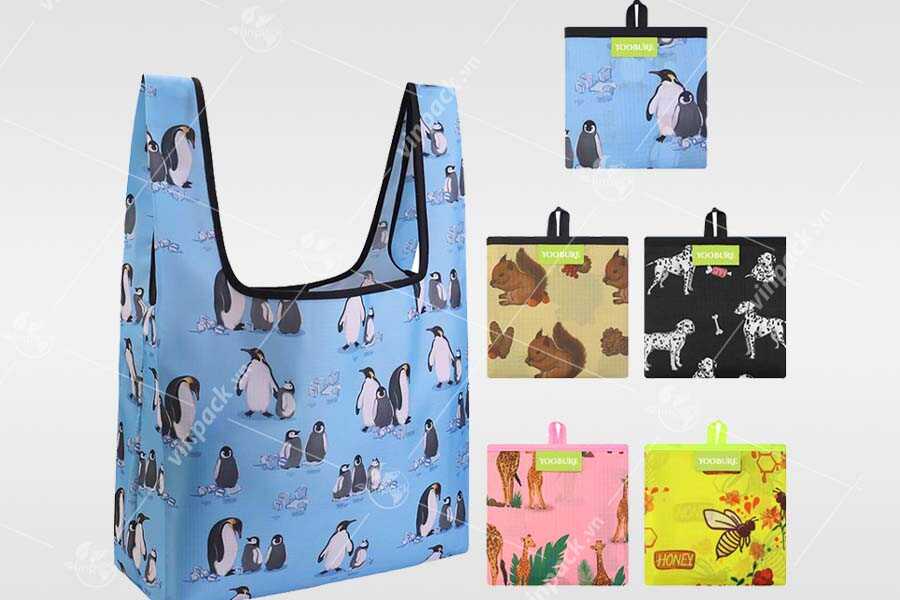 Túi T shirt vải dù với các công dụng khác nhau sẽ có kích thước khác nhau túi t-shirt vải dù, tui t shirt vai du