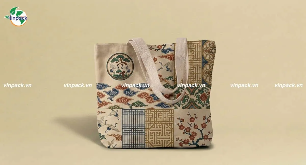 Túi vải bố canvas tote quai xách dày