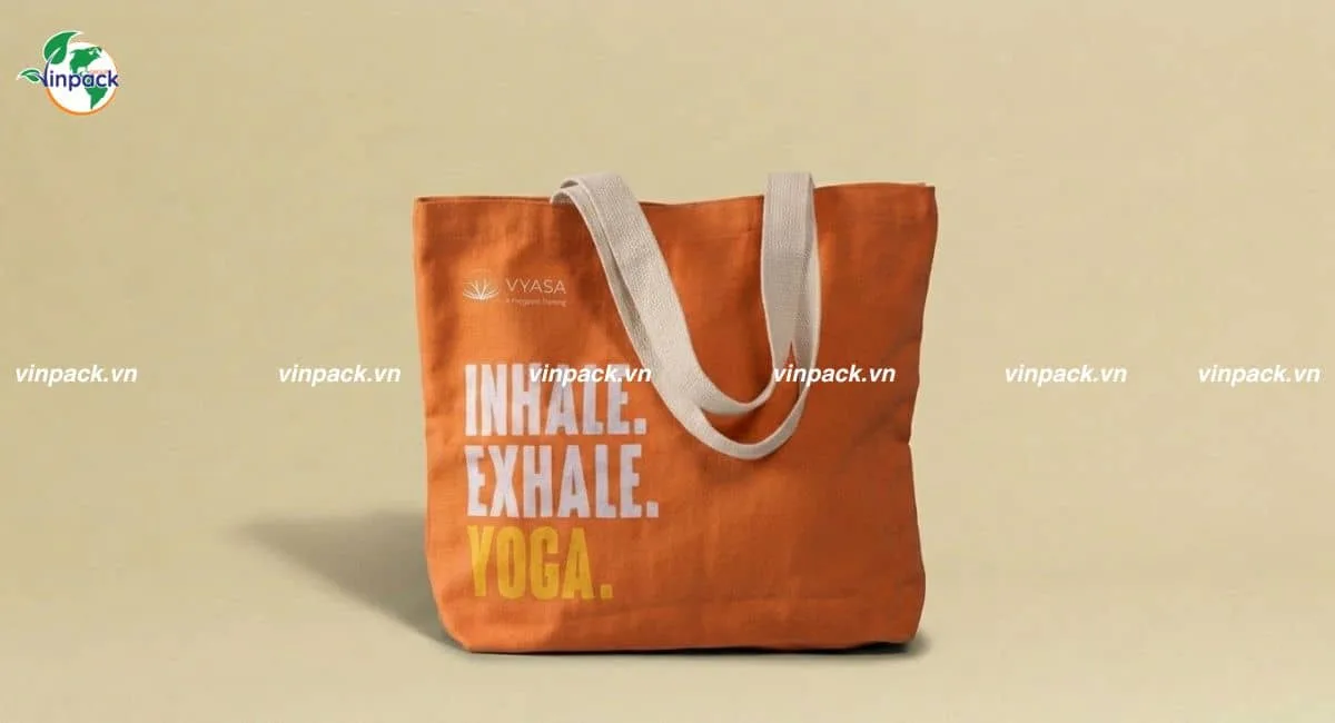 Túi vải bố canvas cho trung tâm yoga