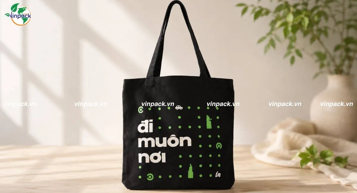 Dịch vụ in túi vải bố theo yêu cầu giá rẻ nhận đơn số lượng lớn