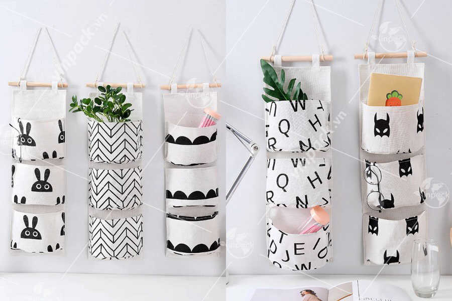 Túi vải bố treo tường được in ấn tại Vinpack