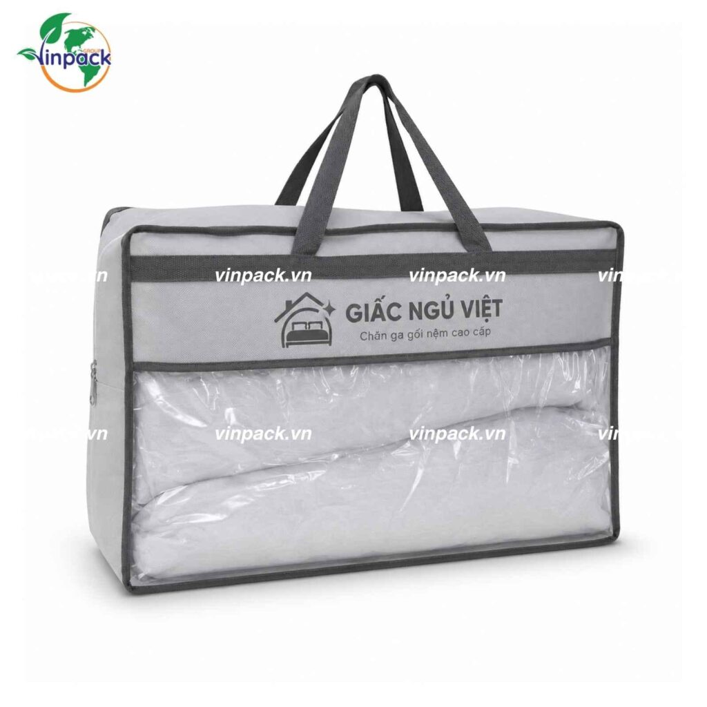 Túi Vải Không Dệt Đựng Chăn Màn Drap Gối Nệm