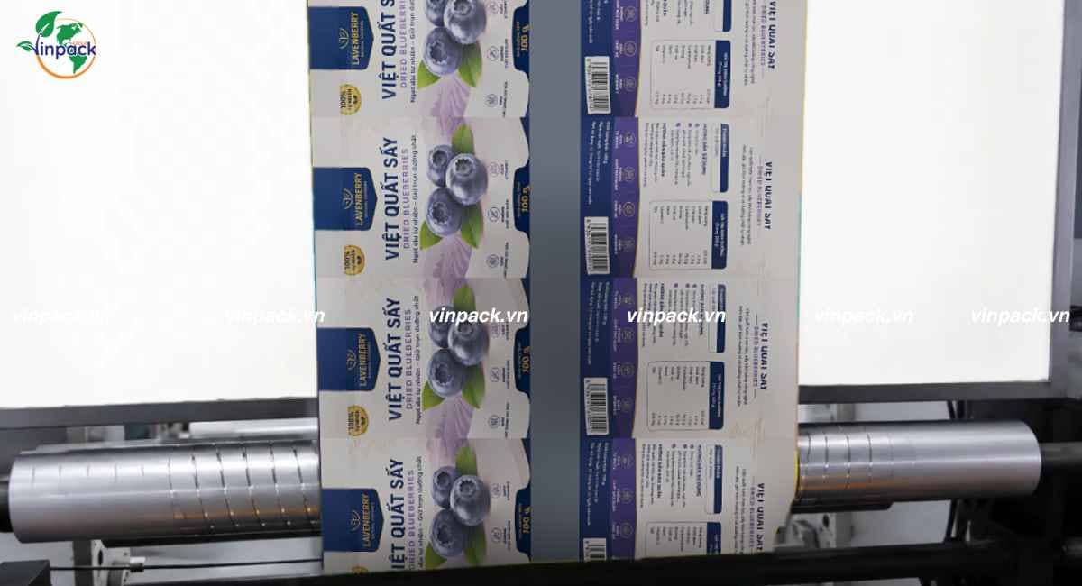 Xưởng sản xuất bao bì việt quất sấy