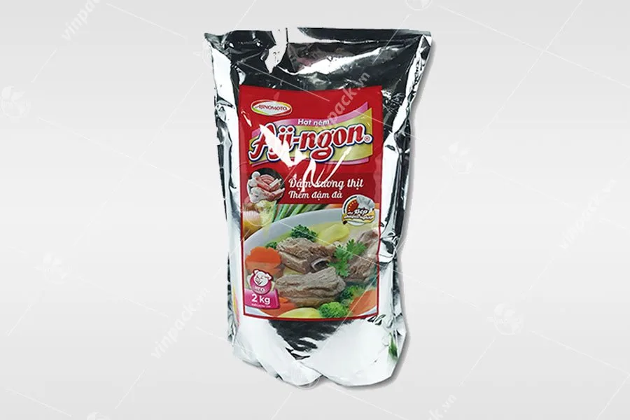 Bao bì hạt nêm kiểu túi đáy đứng không zip