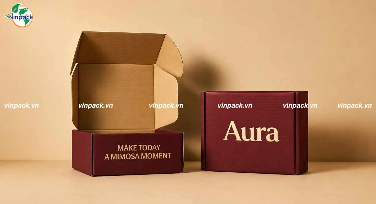 Hộp giấy carton sóng E đựng quần áo