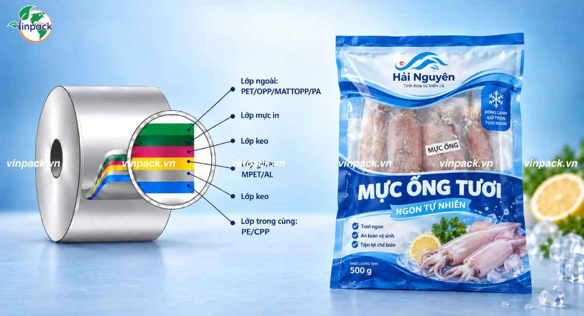 Công nghệ ghép màng bao bì đông lạnh