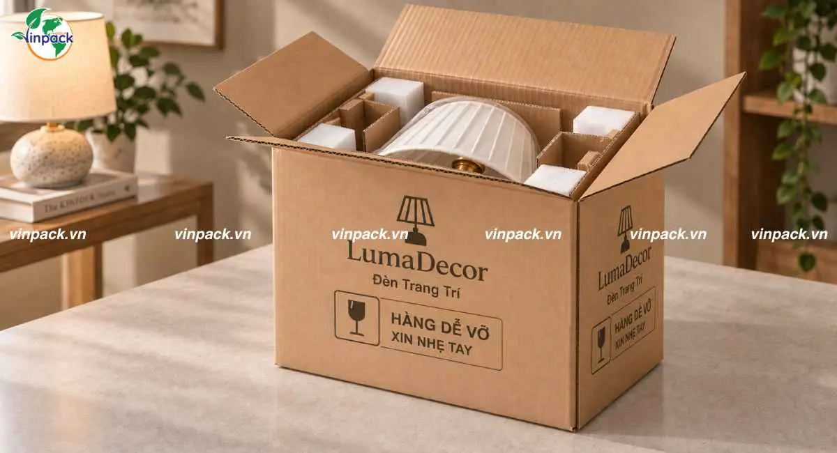 In thùng carton đựng đồ dễ vỡ theo yêu cầu