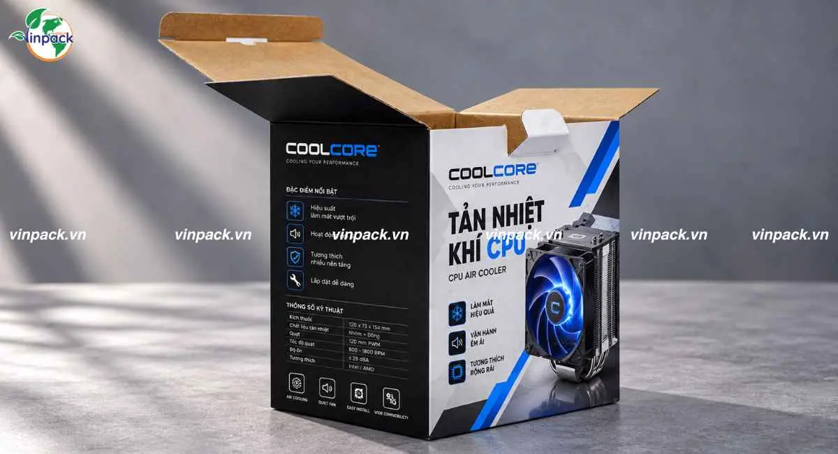 In thùng carton đựng linh kiện điện tử theo yêu cầu