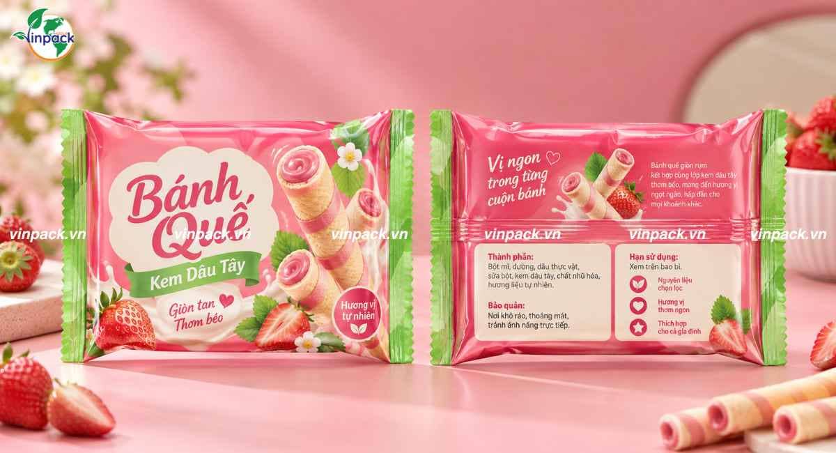 Mẫu bao bì bánh que in ấn đẹp theo yêu cầu