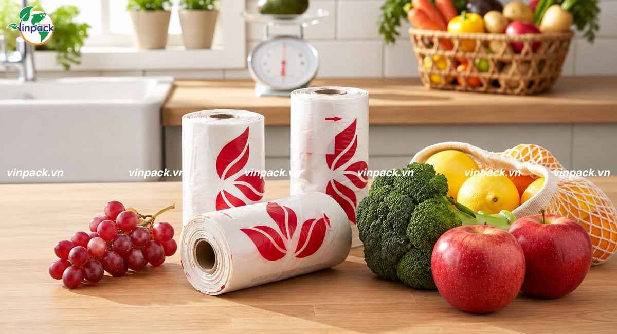 Mẫu túi cuộn đựng thực phẩm in theo yêu cầu tăng nhận diện thương hiệu