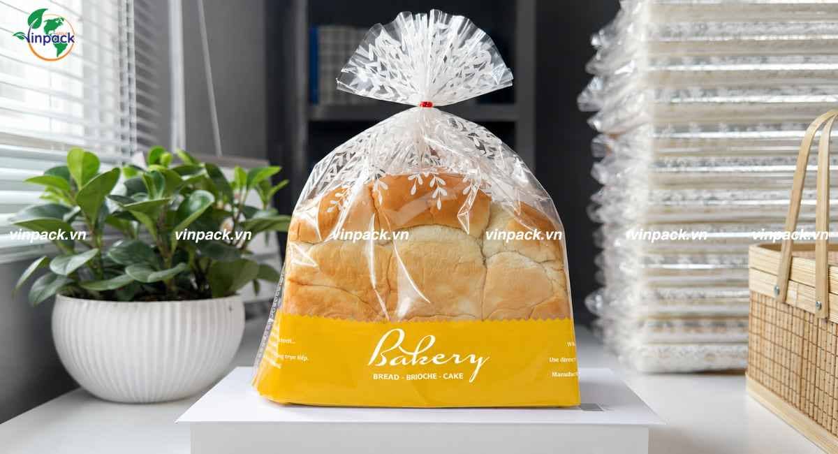 Mẫu túi miệng bằng OPP đựng bánh mì sandwich