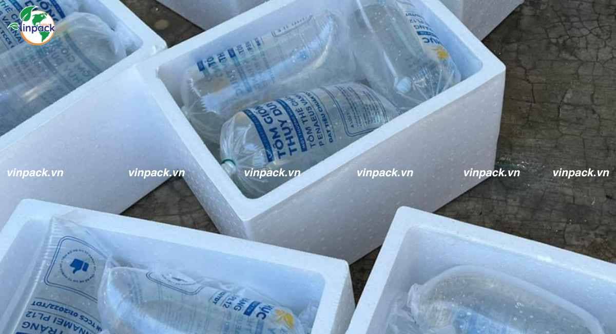 Túi miệng tôm giống in một màu cho trại tôm giống
