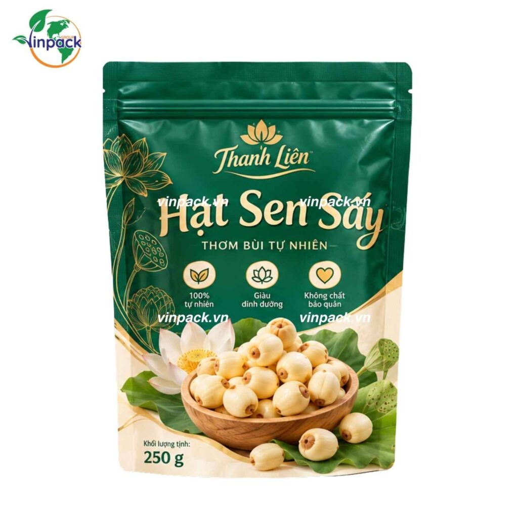 Bao Bì Hạt Sen Sấy