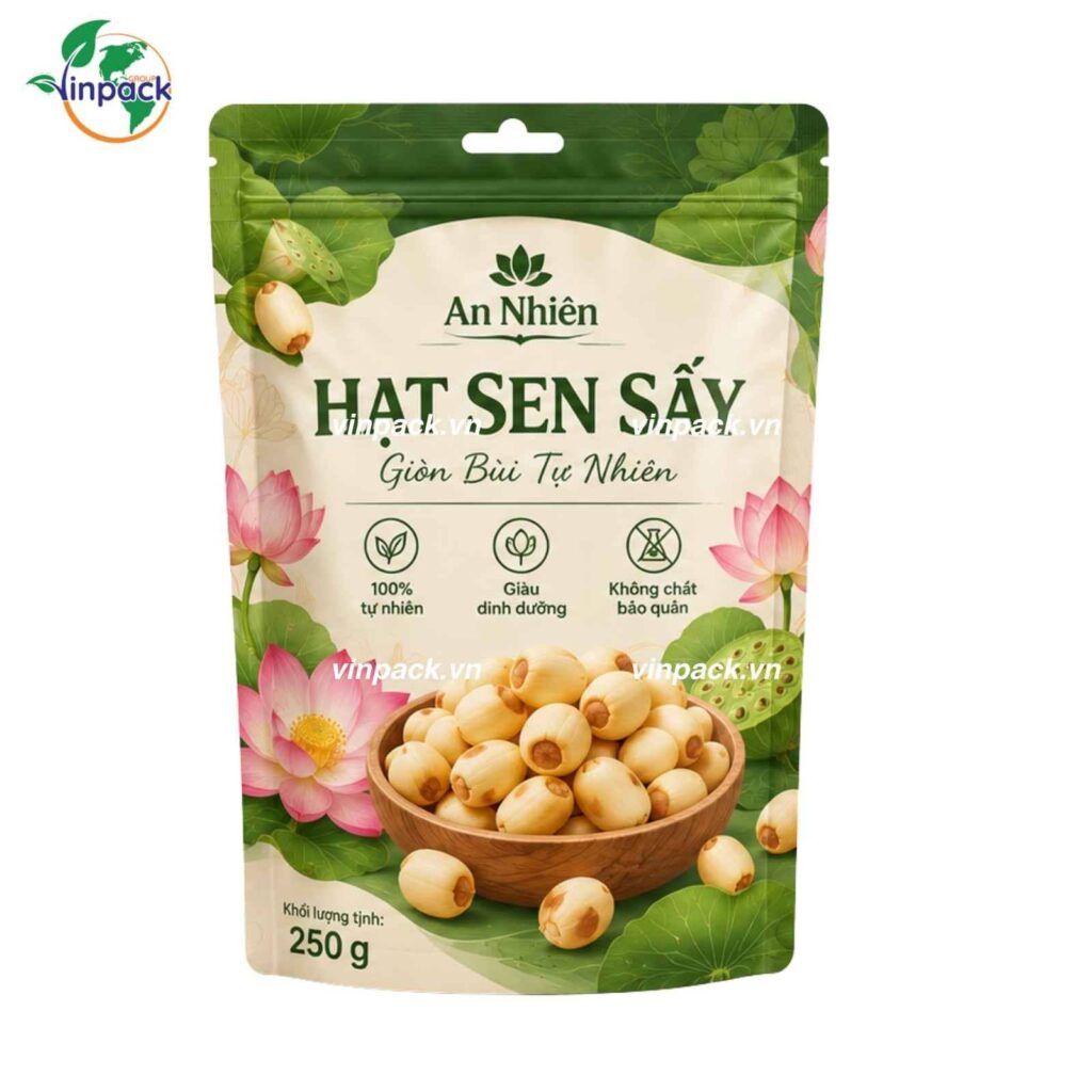 Bao Bì Hạt Sen Sấy