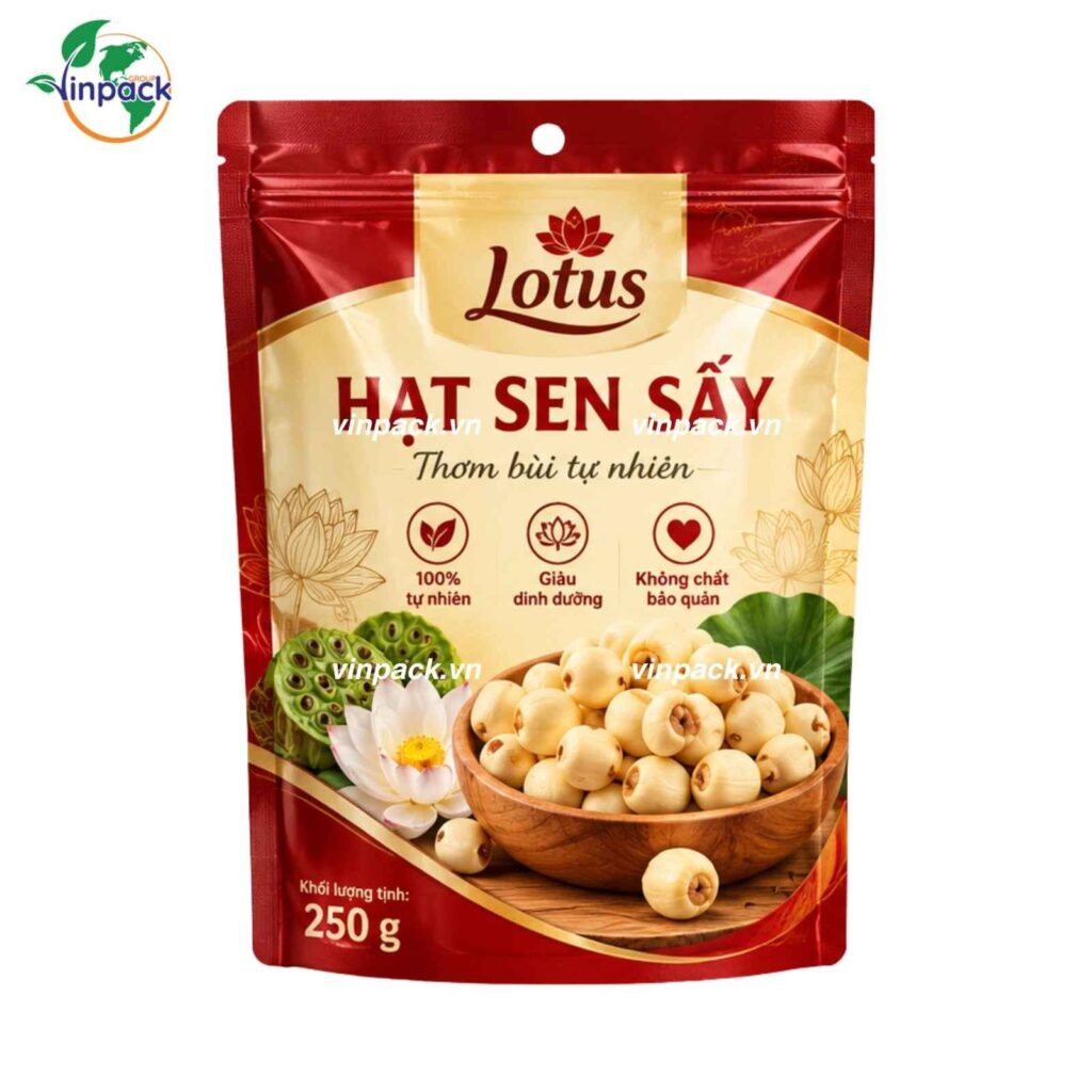 Bao Bì Hạt Sen Sấy