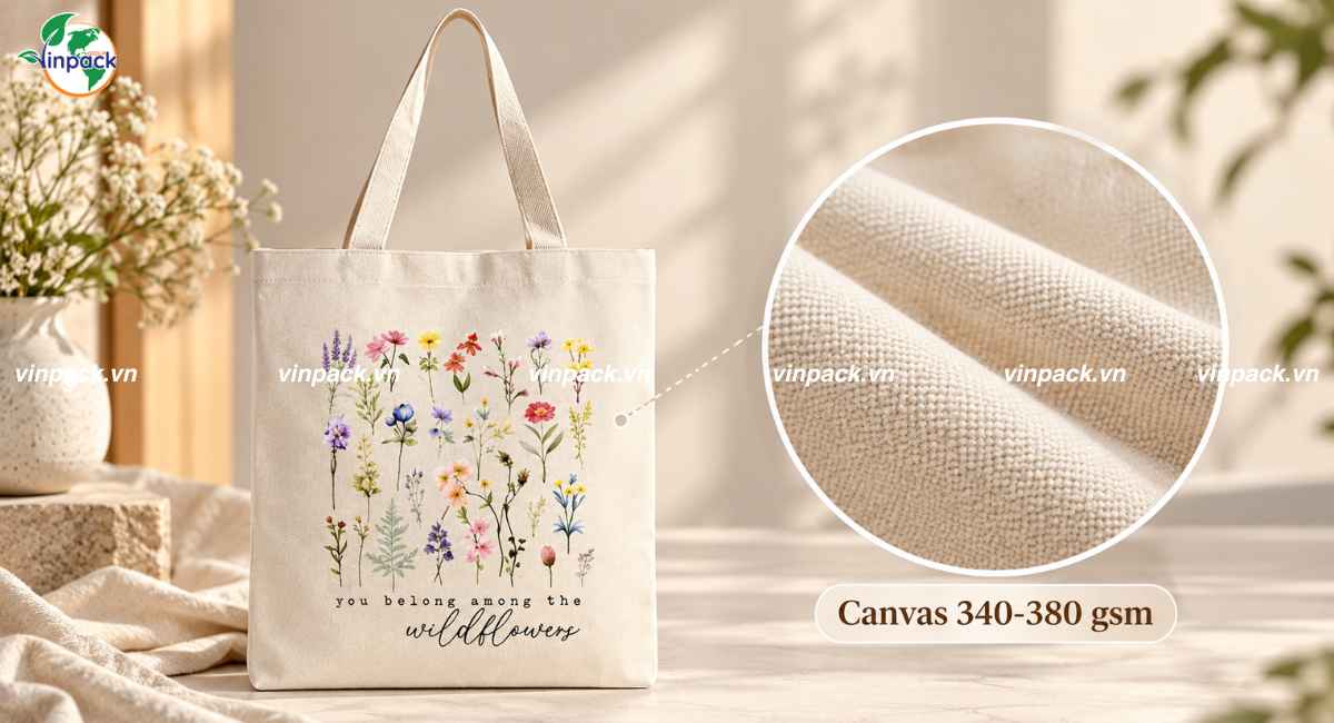 Chất liệu túi canvas vintage