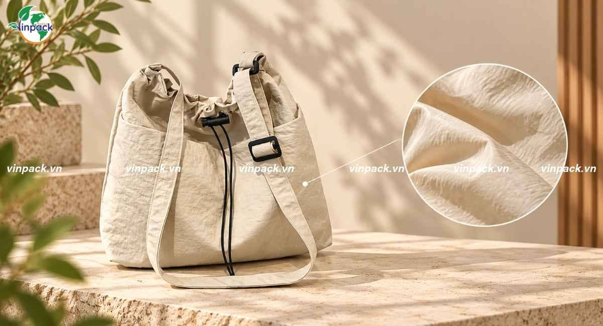 Chất liệu túi đeo chéo vải dù