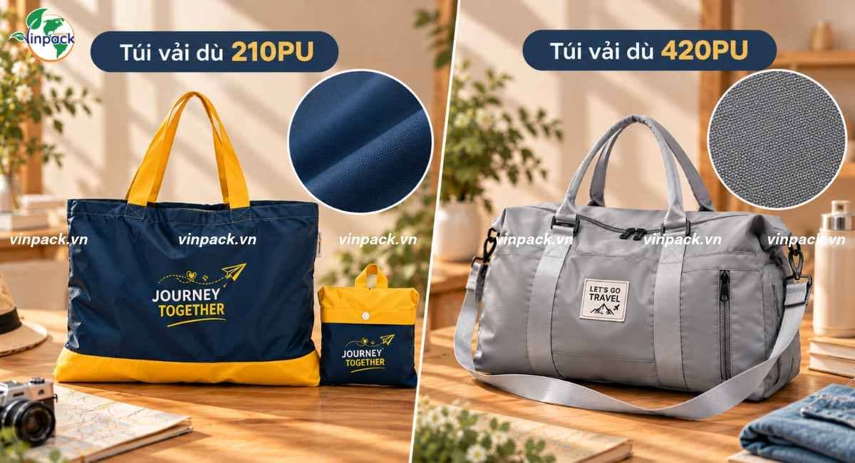 Chất liệu túi du lịch vải dù
